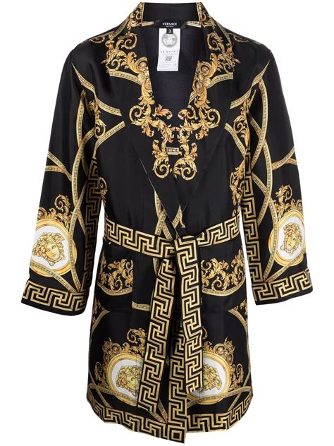 versace silk robe